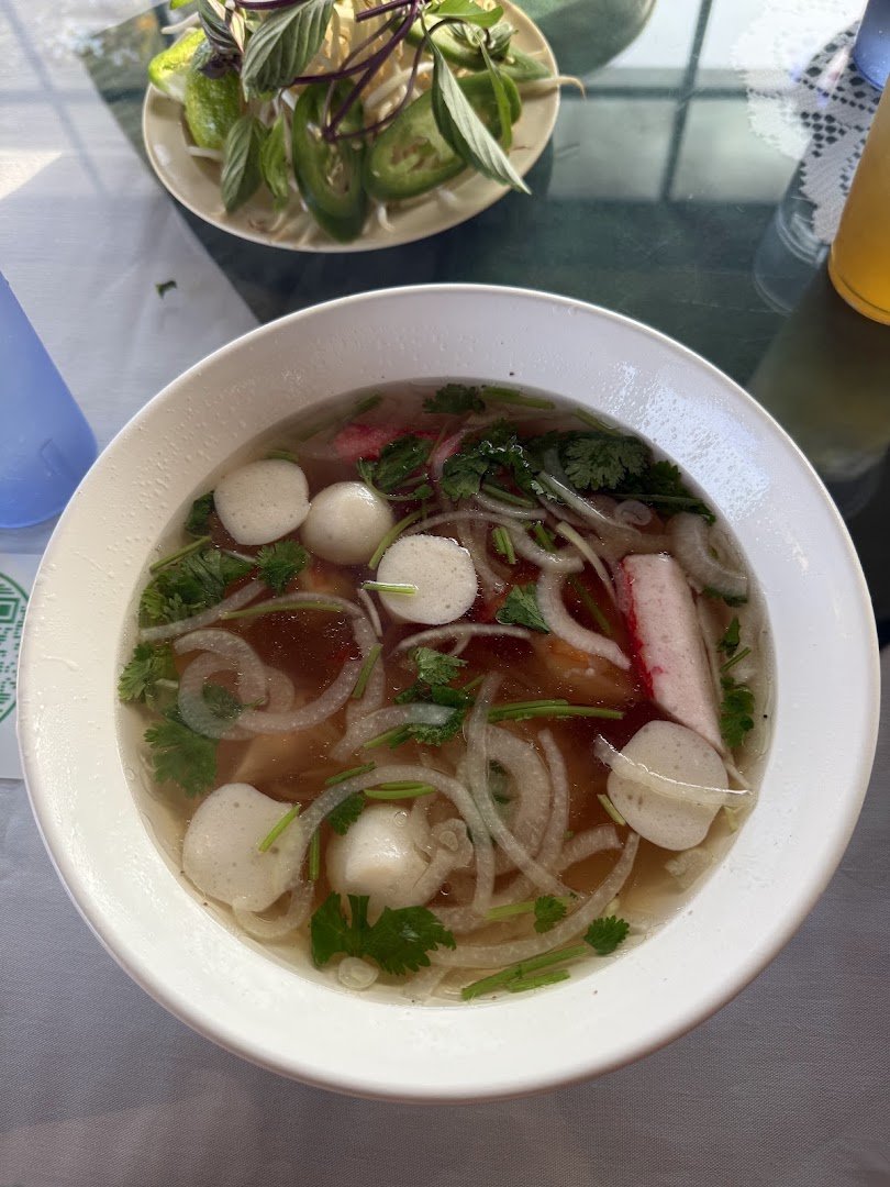 Menu dishes served on a counter