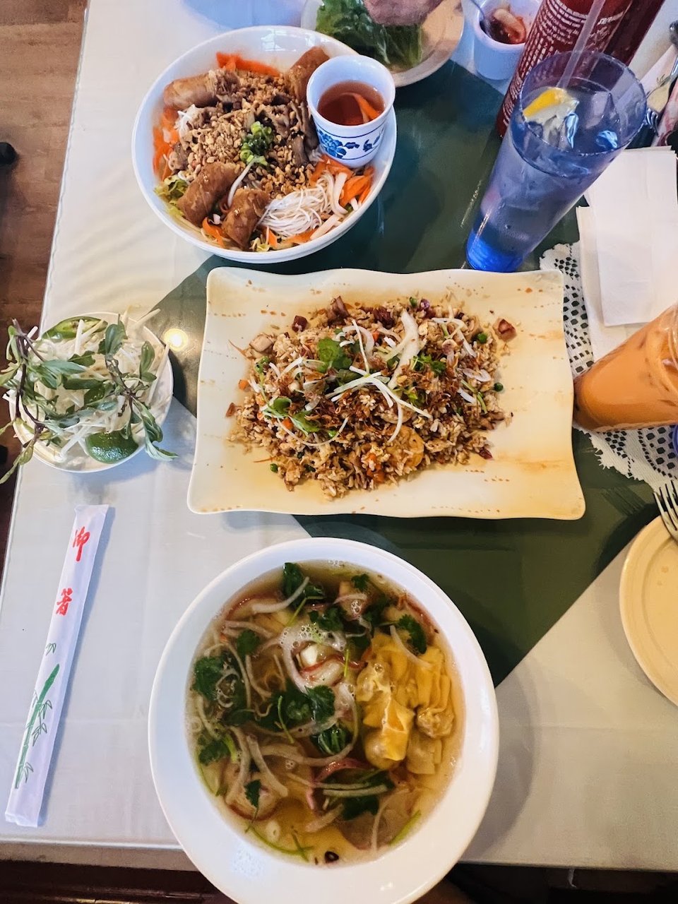 Wonton Soups and Mixed Fried Rice