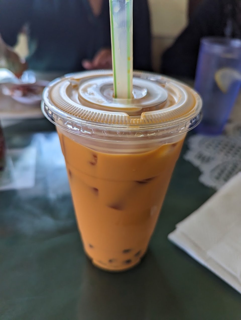Thai Iced Tea with Boba